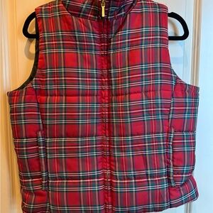 Plaid Puffer Vest